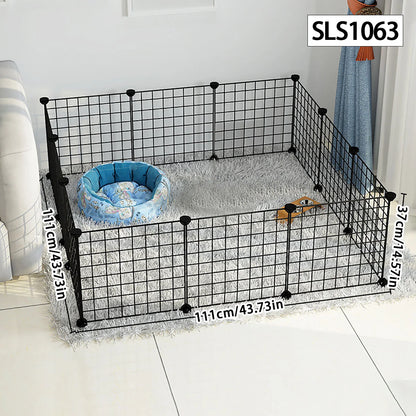 Dog cage Wire mesh fence indoor pet escape barrier
