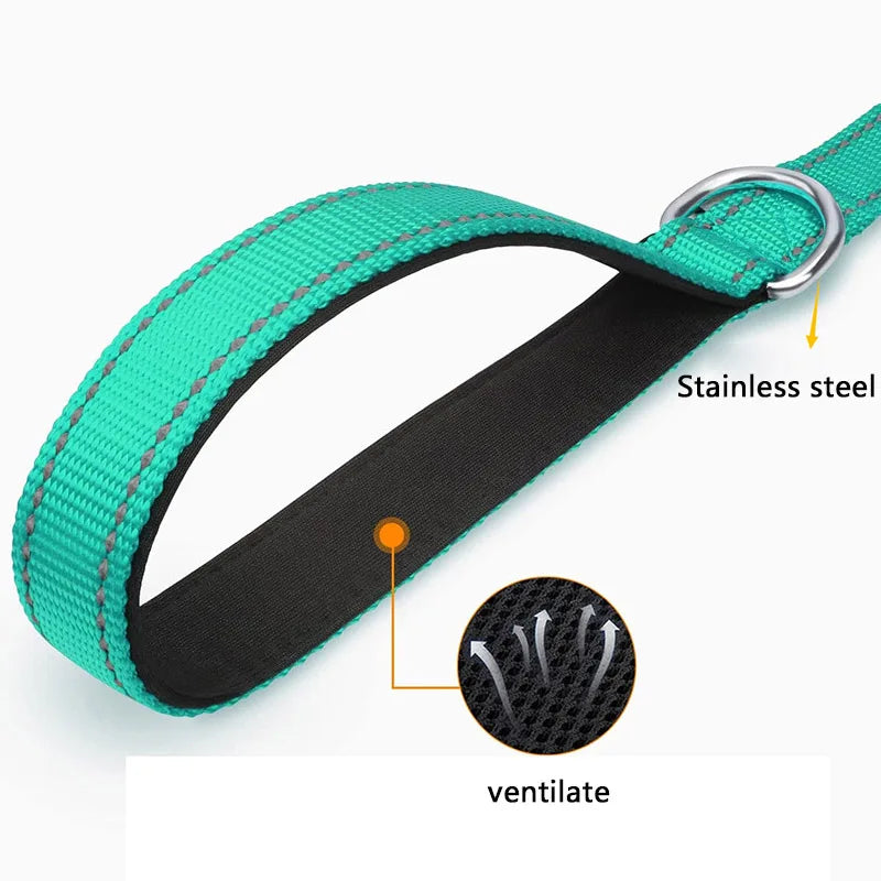 Dogs Lead Strap Night Reflection Walking or Training Leash