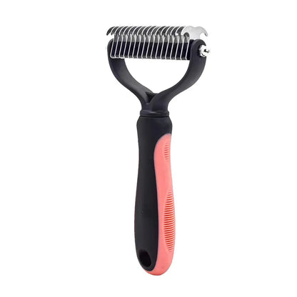 Professional Pet Deshedding Brush Fur Knot Cutter Hair Remover for Dog and Cat