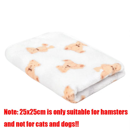 Pet Flannel Blanket Paw Print Pattern Pet Sleeping Mat for Cat Dog