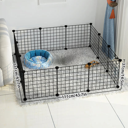 Dog cage Wire mesh fence indoor pet escape barrier