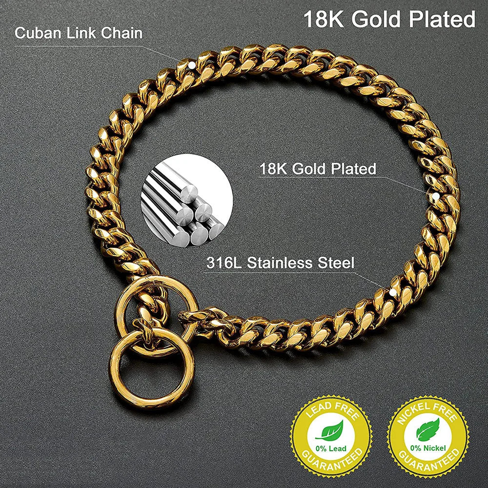 Stainless Steel Dog Chain Collar