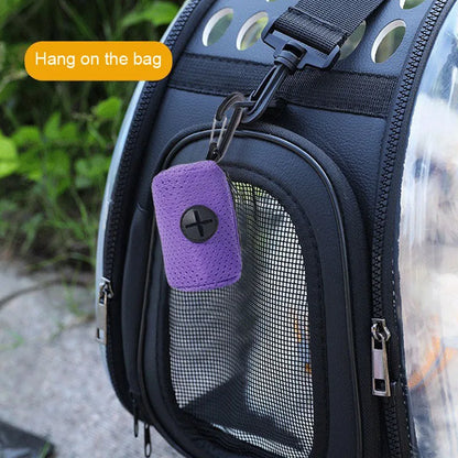 Pet Poop Bag Holder: Waste Bag Dispenser with Leash Hook