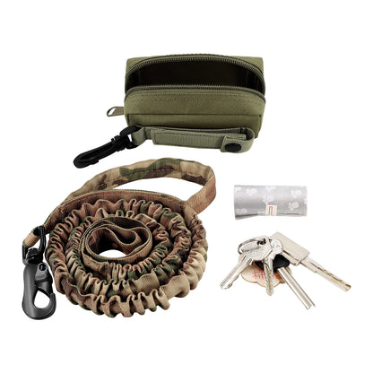 Dog Poop Bag Holder 1680D Nylon Oxford with Carabiner Clip