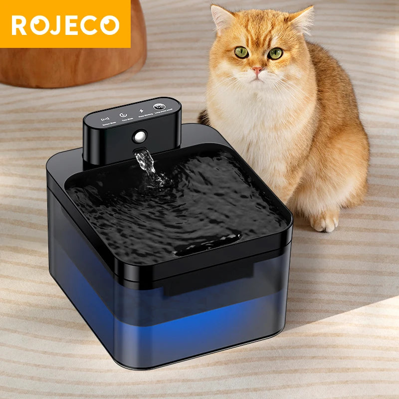2.2L Wireless Motion Sensor Automatic Pet Water Fountain for Cat and Dog