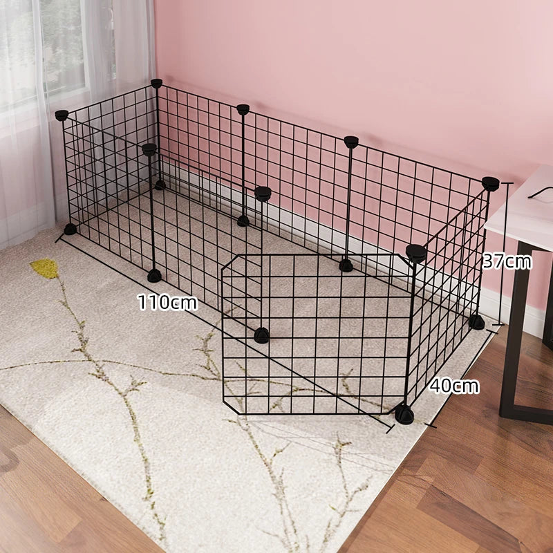 Dog cage Wire mesh fence indoor pet escape barrier