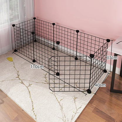 Dog cage Wire mesh fence indoor pet escape barrier