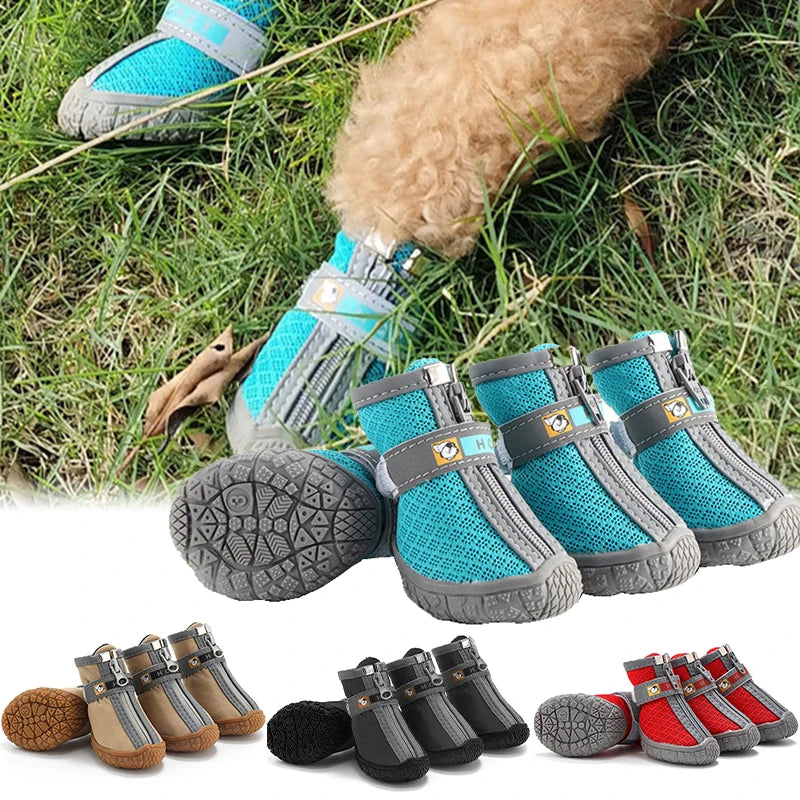 Small Dog Shoes Non-Slip Soles Thick Plush Protection
