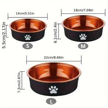 Size of stainless steel dog bowls