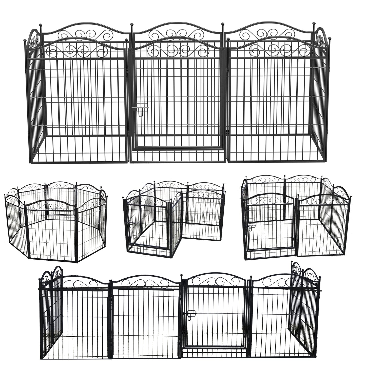 8 Panels Dog Playpen 32 Inch Height in Heavy Duty