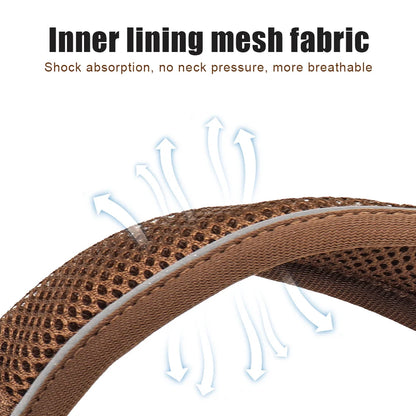 Mesh Breathable Personalised Dog Collar For Small Medium Large Dogs