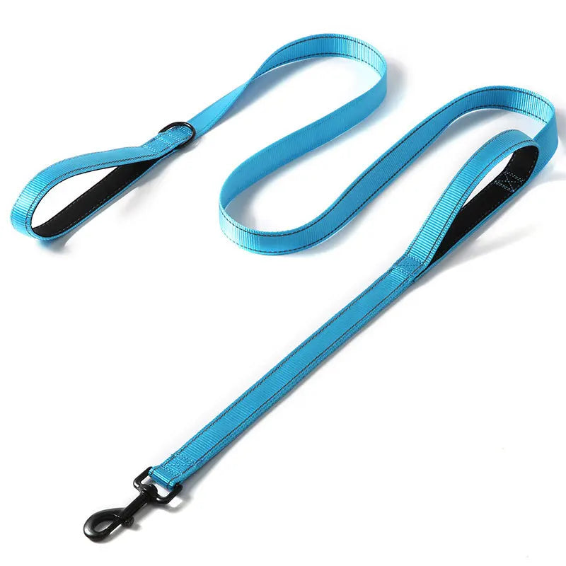Double Handle Heavy Duty Nylon Dog Leash For Dog