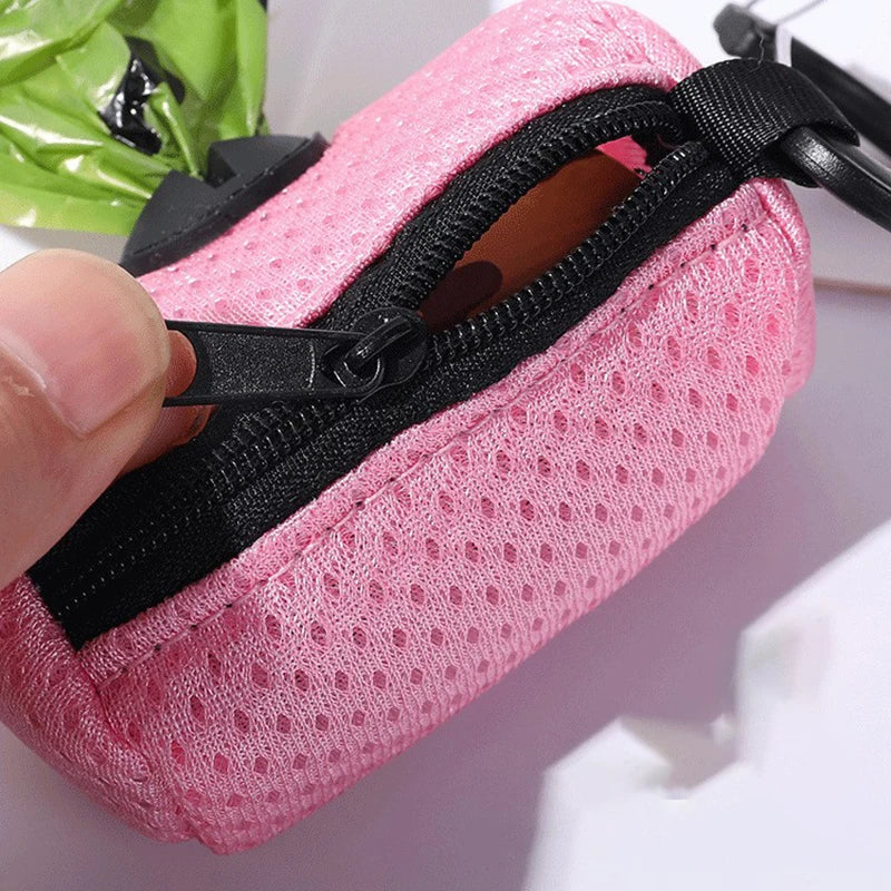 Pet Poop Bag Holder: Waste Bag Dispenser with Leash Hook