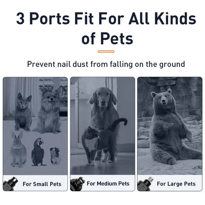 Professional Electric Pet Nail Grinder with 2 LED Lights