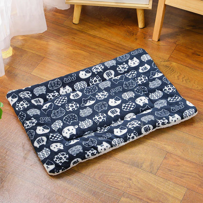 Flannel Pet Sleeping Mat Dog Bed Mattress Cushion