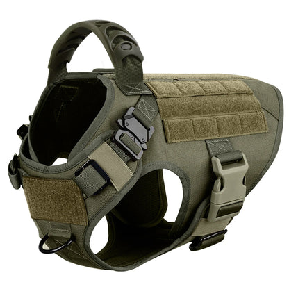 Military Large Dog Tactical Harness Training Pet Vest
