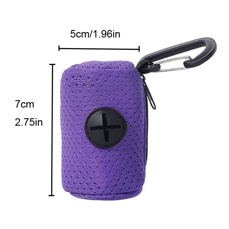 Pet Poop Bag Holder: Waste Bag Dispenser with Leash Hook