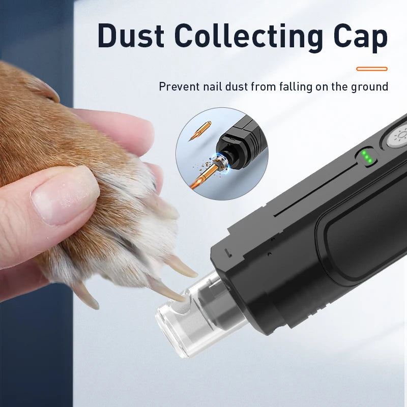 Professional Electric Pet Nail Grinder with 2 LED Lights