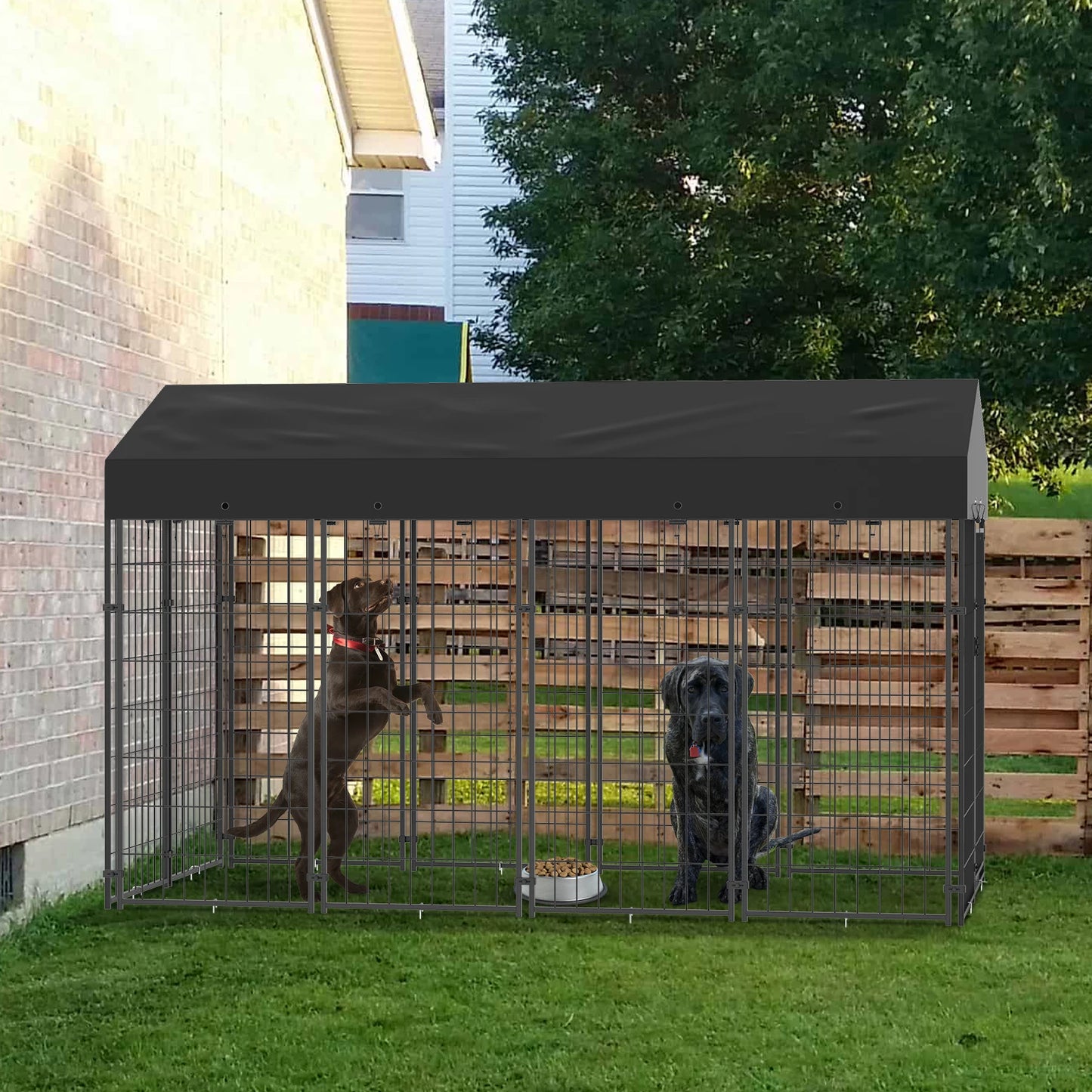 Large Dog Welded Wire Kennel for Outdoor