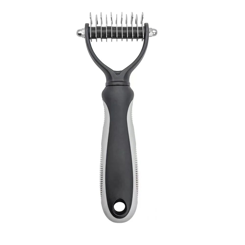 Professional Pet Deshedding Brush Fur Knot Cutter Hair Remover for Dog and Cat