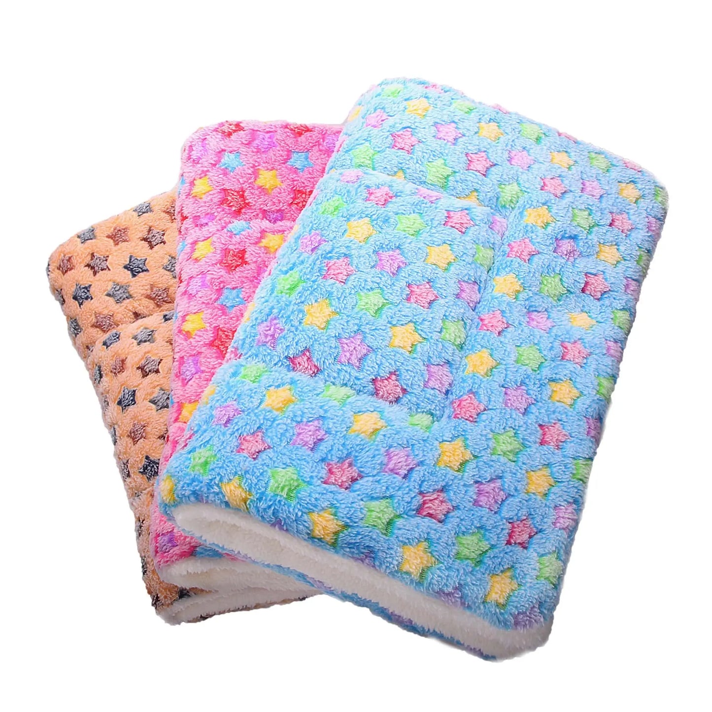 Large Flannel Dog Bed Sleeping Mat: Thickened Rug for Small to Large Pets