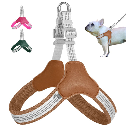 Reflective Nylon Dog Harness Breathable Mesh for Small Medium Dogs