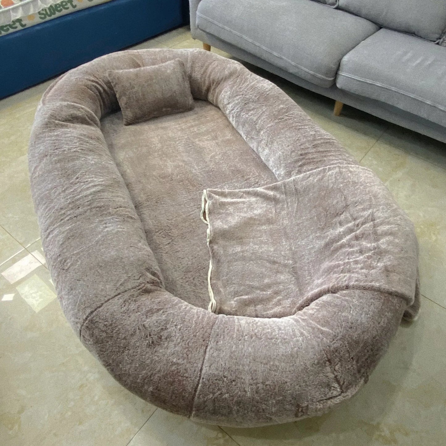 Giant Dog Bed for Humans Detachable Washable
