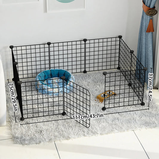 Dog cage Wire mesh fence indoor pet escape barrier