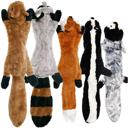 Simulated Animal Stuffingless Plush Squeaky Dog Toy