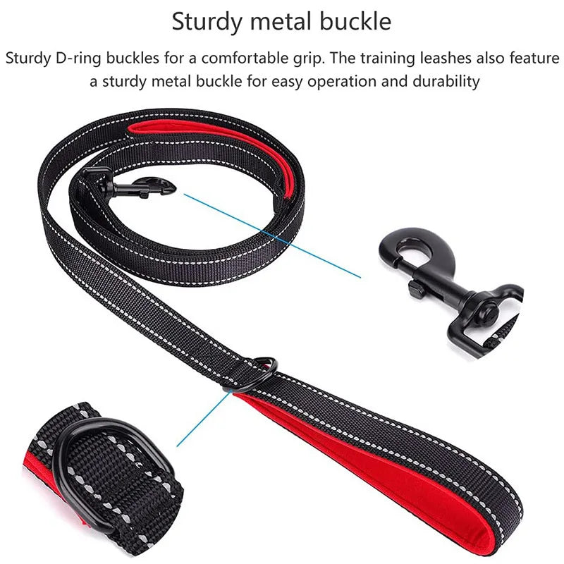Double Handle Heavy Duty Nylon Dog Leash For Dog