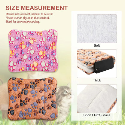 Large Flannel Dog Bed Sleeping Mat: Thickened Rug for Small to Large Pets