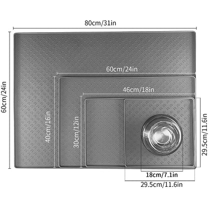 Pet Placemat Silicone Food Bowl Floor Mat for Dog and Cat