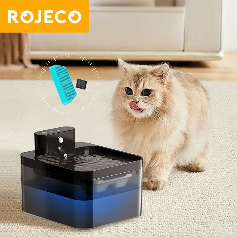 ROJECO Water Fountain Replaceable Filter For 2.2L Wireless Cat Water Fountain