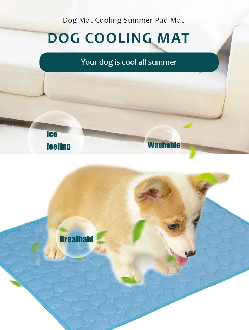 Dog mat cooling summer pad mat