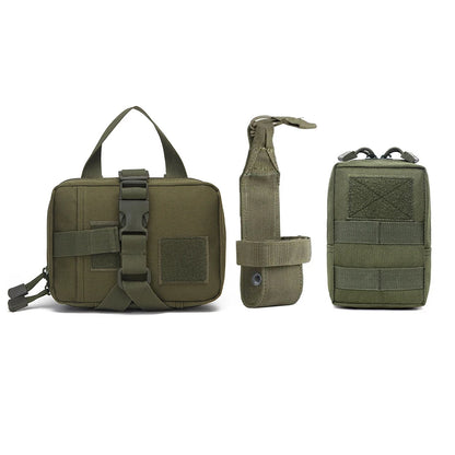 3Pcs Dog Tactical Bags Attaching on Harness Vest