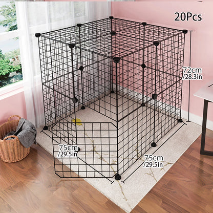 Dog cage Wire mesh fence indoor pet escape barrier