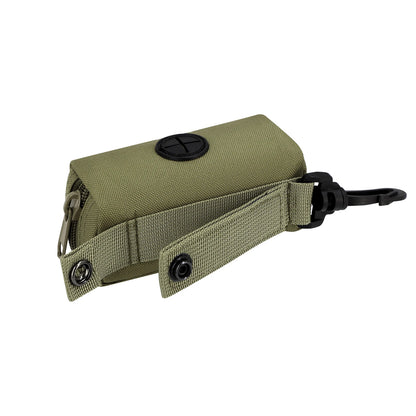 Dog Poop Bag Holder 1680D Nylon Oxford with Carabiner Clip