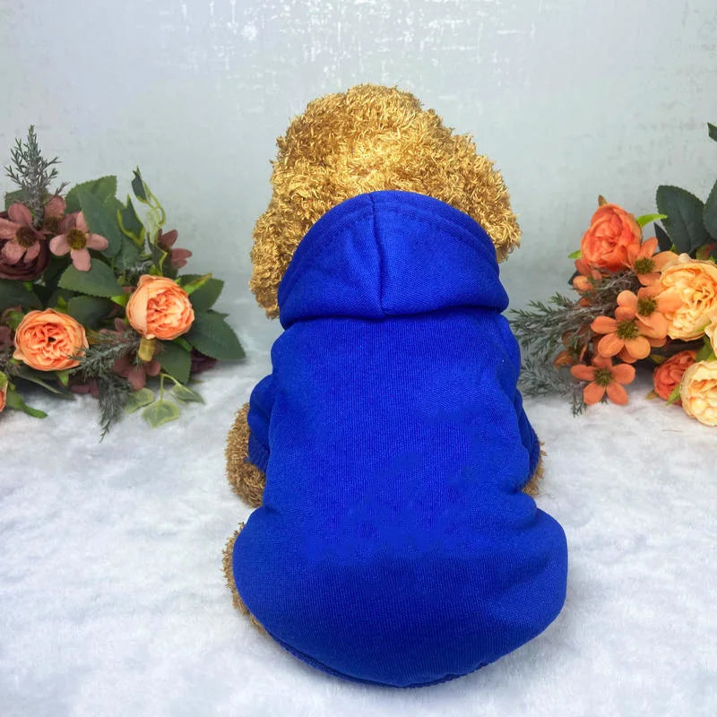 Winter Dog Clothes Sport Hoodies Sweatshirts Warm for Small Medium Large Dogs