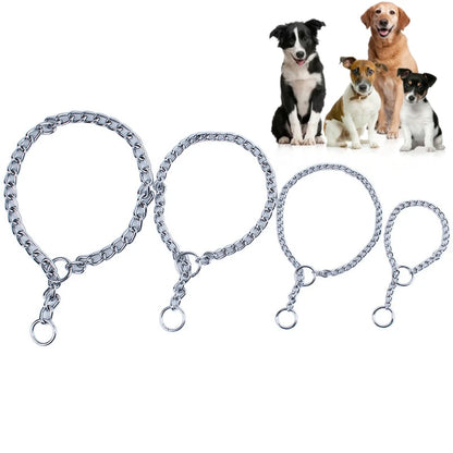 Stainless Steel Adjustable  Slip Chain Collar For Dog