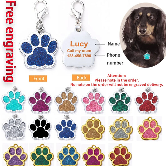 Personalized Pet Engraving ID Name Tag
