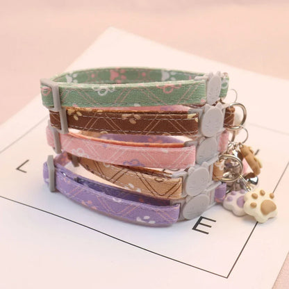 Cute Neck Pet Breakaway Collar with Bell for Puppy and Kitten