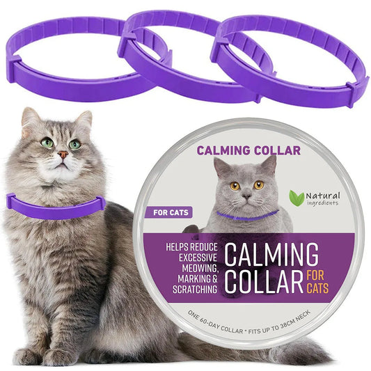 Calming Adjustable Collar for Cats and Dogs Natural Pheromone