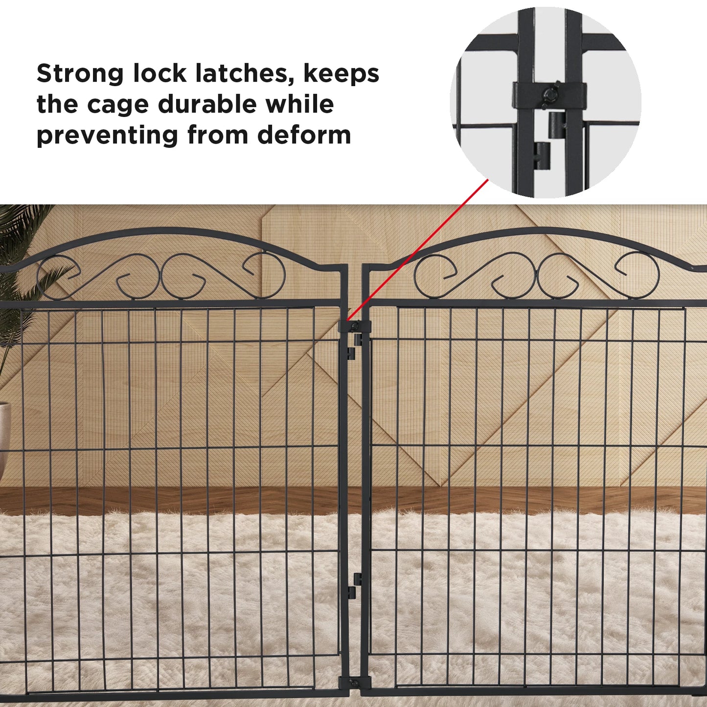 8 Panels Dog Playpen 32 Inch Height in Heavy Duty