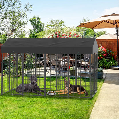 Large Dog Welded Wire Kennel for Outdoor