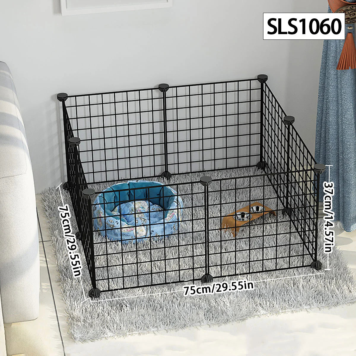 Dog cage Wire mesh fence indoor pet escape barrier