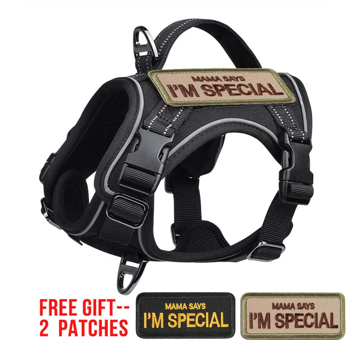Outdoor Training Tactical Dog Harness for Small Dogs
