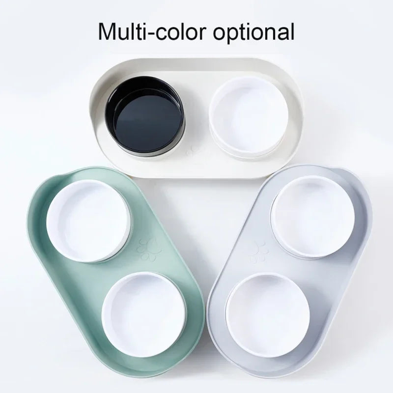 Pet Elevated Double Bowls Feeder