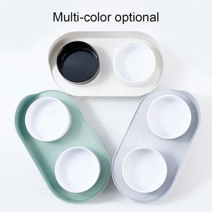 Pet Elevated Double Bowls Feeder