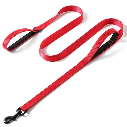 Double Handle Heavy Duty Nylon Dog Leash For Dog