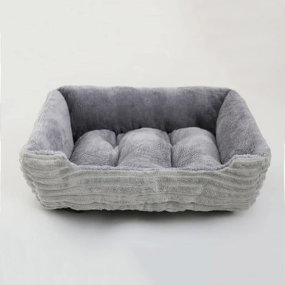 Sofa Bed for Dog Cat Square Plush Kennel